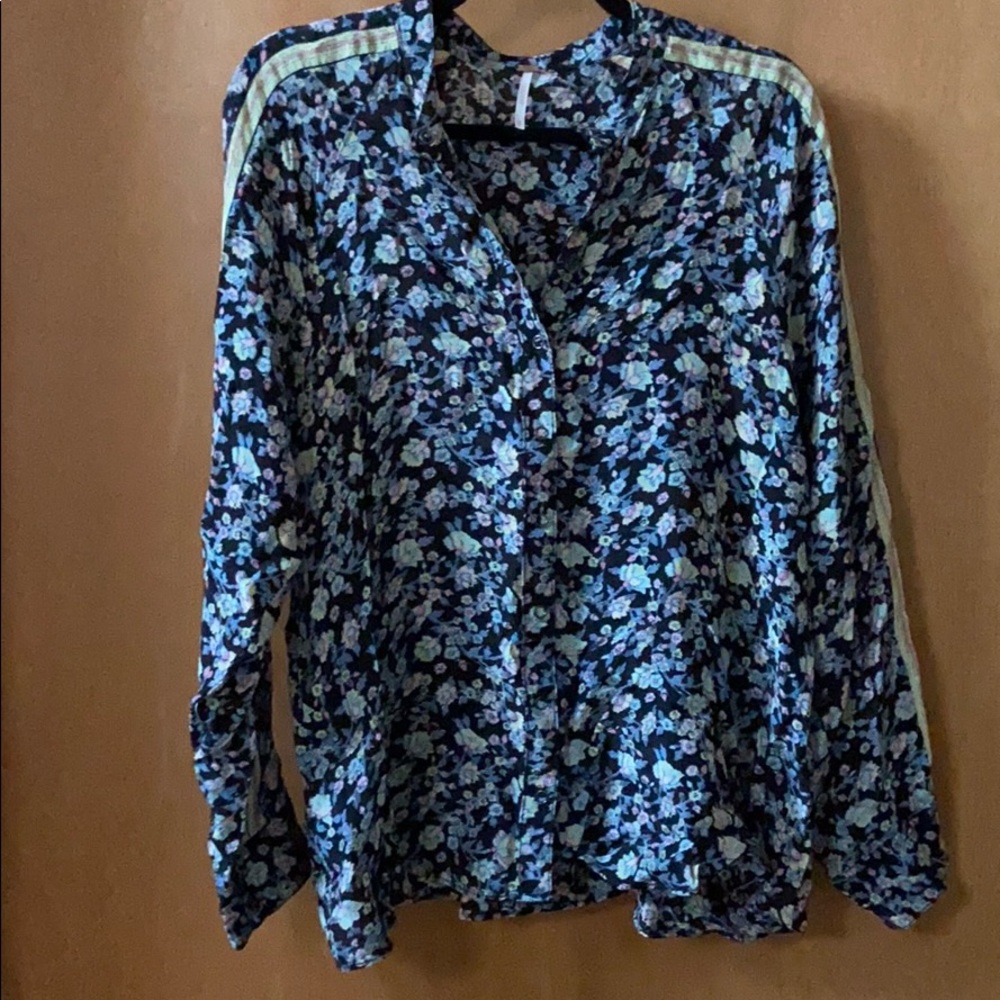 Free people floral button down